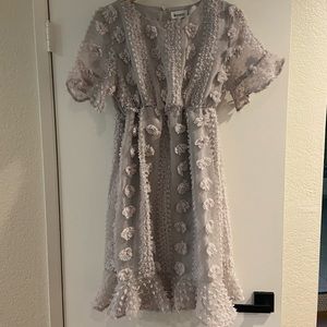 &merci dove grey cottagecore frock dress